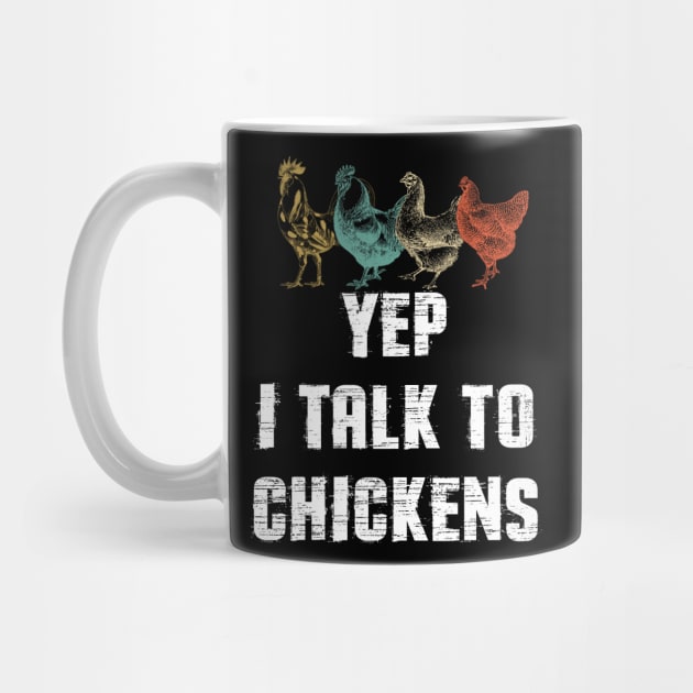 Funny Chicken Vintage Poultry Farmer Gift by cedricchungerxc